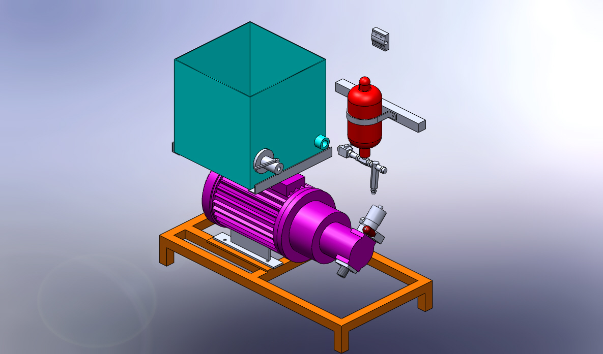 测试泵和气缸的液压装置